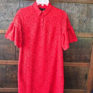 NWT Banana Republic Flutter Sleeve Lace Polo Dress